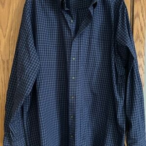 Harbor Bay Blue Checkered Button-Down Shirt